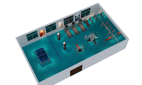 150平方健身房配置方案-广西多宝电竞体育健身器材有限公司