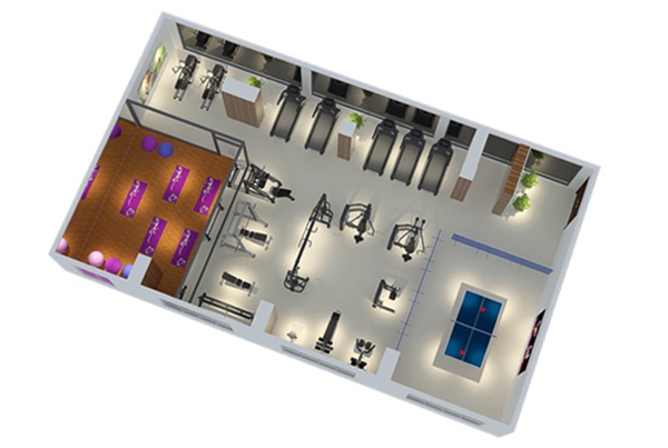 120平方健身房配置方案-广西多宝电竞体育健身器材有限公司