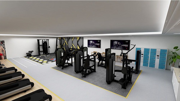 120平方健身房配置方案-广西多宝电竞体育健身器材有限公司