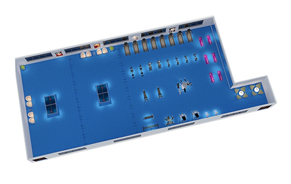 150平方健身房配置方案-广西多宝电竞体育健身器材有限公司